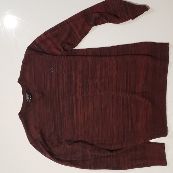 Dravus, burgundy striped pullover - Picture 1 of 1